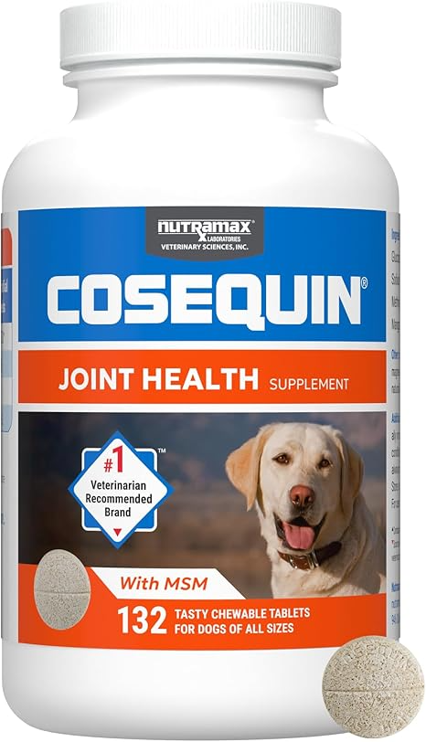 Cosequin® Joint Health Supplement for Dogs Chewable Tablets with Glucosamine, Chondroitin, and MSM